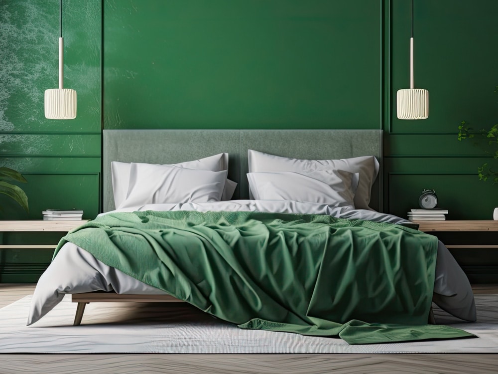 un beau lit équipé de pieds Margot