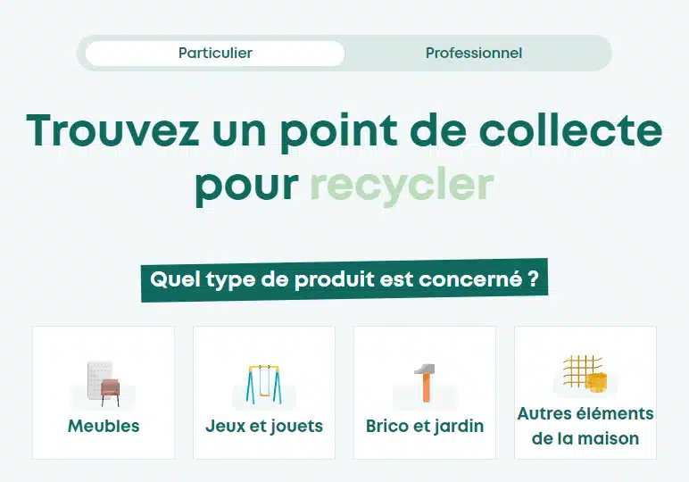 carte trouver un point de collecte