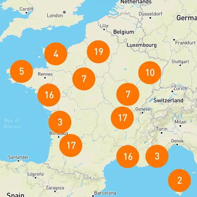 carte des magasins Grand Litier