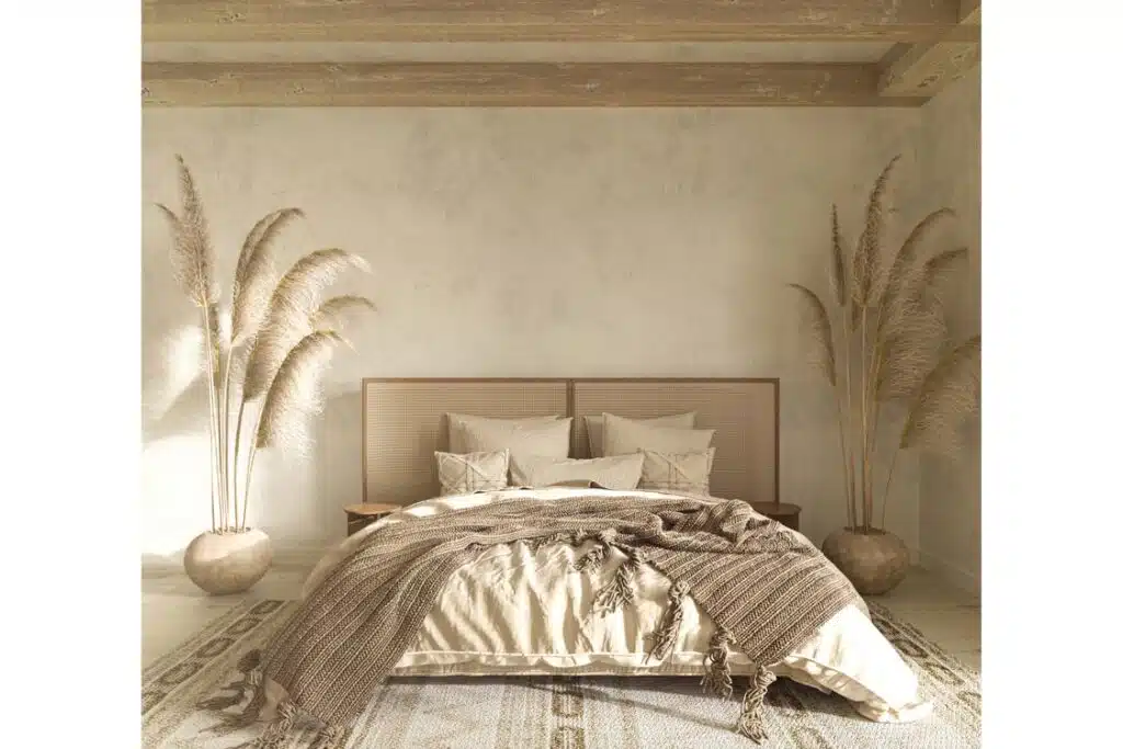 chambre décor floral