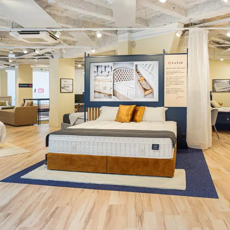 intérieur d'un magasin le lit
