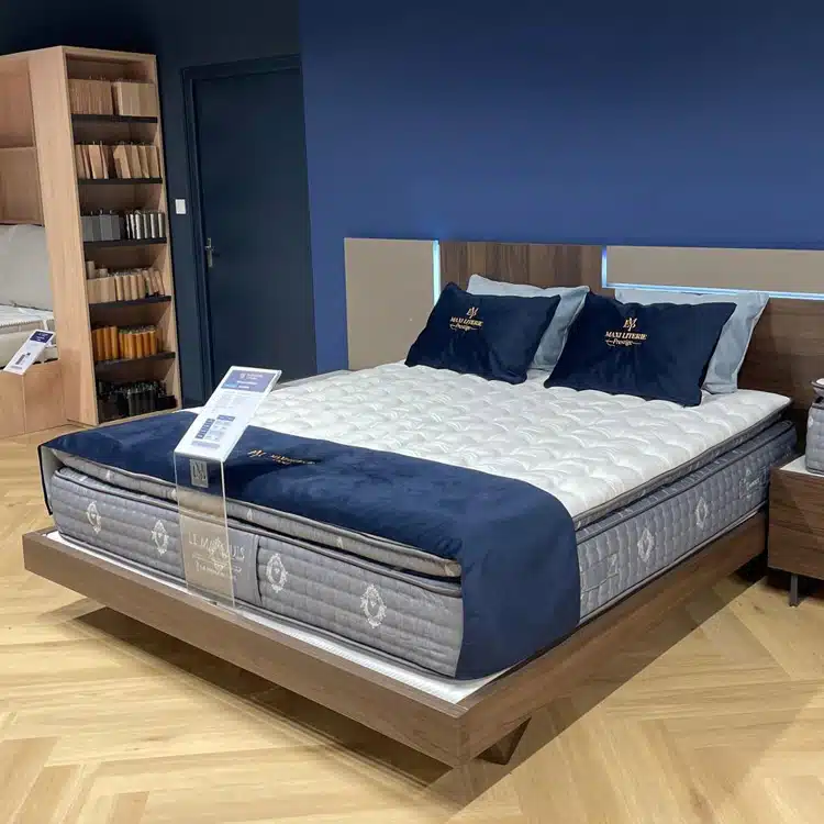 maxiliterie prestige présentation d'un ensemble matelas sommier