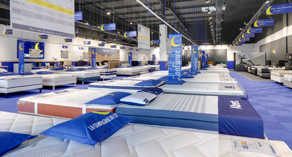 intérieur d'un magasin La Compagnie du Lit