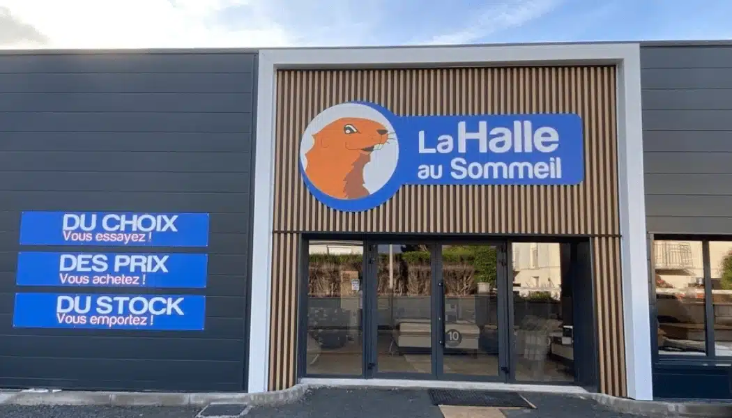 magasin la halle au sommeil devanture