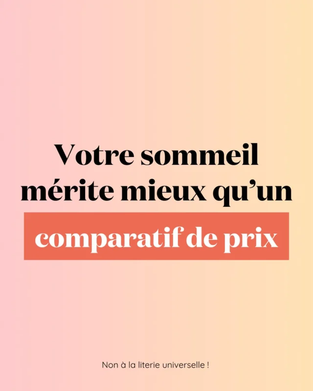 Aujourd’hui, en quelques clics, il est possible de classer des dizaines de matelas du moins cher au plus cher. Notes, étoiles, promesses, pourcentages de remise…⭐Mais peut-on vraiment choisir le support de son dos pour les 10 prochaines années comme on compare un grille-pain&nbsp;?Un comparatif de prix ne mesure ni votre morphologie, ni votre position de sommeil, ni votre sensibilité au soutien. Il ne sait rien de vos douleurs lombaires, de vos réveils nocturnes ou de votre besoin de régulation thermique ❌➡️ Des fabricants comme Mahérault, qui travaillent des matériaux traditionnels reconnus pour leur durabilité et leur capacité d’adaptation dans le temps, défendent justement cette idée&nbsp;: un matelas est un équilibre subtil entre matières, soutien et savoir-faire. Ce n’est pas une fiche technique alignée face à une autre.➡️ De son côté, Literie du Comtat place le sur-mesure et l’analyse des besoins au cœur de sa démarche. Parce qu’un corps n’est pas standard, un matelas ne devrait jamais l’être non plus. La fermeté idéale pour l’un peut devenir une source d’inconfort pour l’autre.Contrairement à beaucoup d’achats du quotidien, vous ne remarquerez pas immédiatement si votre literie ne vous correspond pas. Les douleurs se feront ressentir progressivement avec le temps ⏳Parce qu’en matière de sommeil, l’économie la plus risquée est souvent celle que l’on croit faire au départ ⚠️Et vous, comment choisissez-vous votre literie aujourd’hui&nbsp;? 👇#parlonsliterie #expertliterie #sommeil #achatresponsable #confortdurable