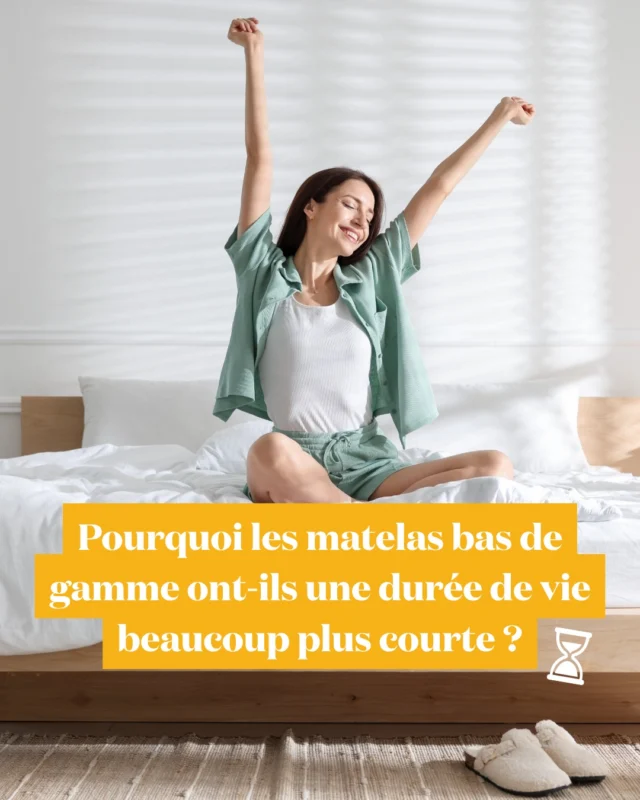 Un matelas est conçu pour vous accompagner pendant de nombreuses années. Pourtant, tous ne vieillissent pas de la même façon 🛏️
Si l'on estime qu'un matelas offre en moyenne une dizaine d'années de confort, cette durée peut varier selon plusieurs critères&nbsp;: la qualité de sa fabrication, les matériaux utilisés, son utilisation au quotidien… mais aussi les choix que vous faites au moment de l'achat 👀
C'est aussi pour cette raison que le prix ne devrait jamais être le seul critère de décision.
Chez Parlons Literie, nous défendons une approche simple&nbsp;: mieux vaut choisir un matelas adapté à vos besoins, accompagné des conseils d'un professionnel, que céder à une offre low-cost séduisante qui ne tiendra pas ses promesses dans le temps ⏳
👉 Envie d'aller plus loin&nbsp;? Retrouvez sur le blog de Parlons Literie notre article complet pour comprendre tous les facteurs qui influencent réellement la durée de vie d'un matelas et adopter les bons réflexes pour la préserver ✅
#parlonsliterie #literie #sommeil #mieuxdormir #guideconso