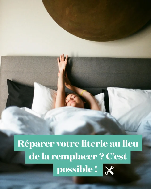 Un meuble abîmé, une pièce cassée, un élément de literie qui a besoin d’être remplacé… et si on arrêtait de jeter… quand on peut réparer&nbsp;? 🛠️
👉 Depuis plusieurs années, le bonus réparation encourage cette logique&nbsp;: une partie du coût de certaines réparations peut être prise en charge pour prolonger la durée de vie des produits.
Avec @ecomaison_  cette démarche s’étend notamment au mobilier&nbsp;: des aides peuvent contribuer à financer certaines réparations et à remettre en état des produits qui peuvent encore servir ✅
Et pour la literie&nbsp;? 👇
Sommiers, lattes, têtes de lit... de nombreux éléments sont concernés par ce bonus&nbsp;! Alors avant de les remplacer systématiquement, renseignez-vous sur les possibilités de réparation ou de remplacement d’une pièce. L’objectif est simple&nbsp;: faire durer ce qui peut encore l’être et éviter de transformer trop rapidement un produit en déchet ♻️
Et si votre lit ou un élément de votre literie ne correspond plus à l'un de vos besoins, vous pouvez donc peut-être l'adapter, le transformer ou le réparer plutôt que de le jeter.
🔎 Ecomaison développe justement un réseau de réparateurs agréés pour faciliter cette démarche. La plateforme jerepare.fr permet d’identifier les réparations éligibles et de trouver un professionnel à proximité.
Mieux consommer, ce n’est donc pas seulement mieux acheter mais aussi apprendre à faire durer les ressources qui peuvent être encore être exploitées ♻️
#parlonsliterie #ecomaison #recycler #secondevie #environnement