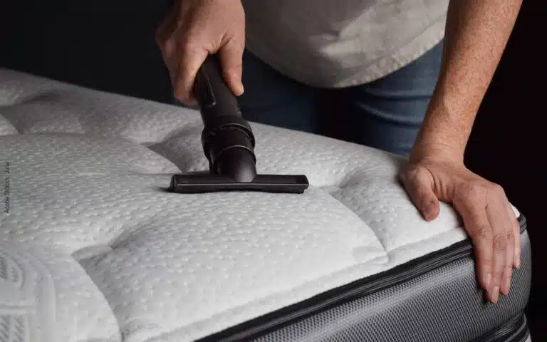 passage de l'aspirateur pour éliminer les acariens